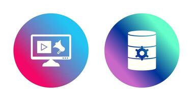 Digital Marketing and Database Management Icon vector