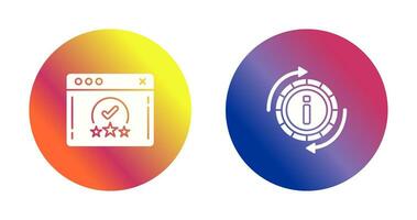 rating and refresh  Icon vector
