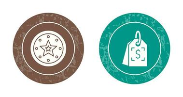 Recommended and Price Tag Icon vector