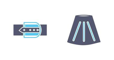 Skirt and Belt Icon vector