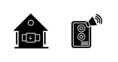 Smartwatch and Speaker Icon vector