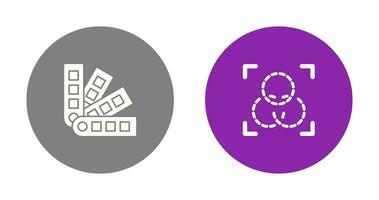 pantone and intersection Icon vector