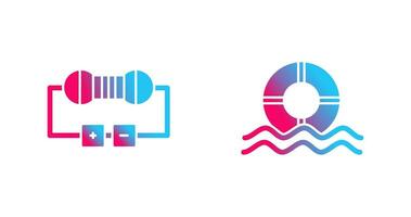 Resistor and  Float Icon vector