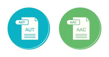 AAC and AUT Icon vector