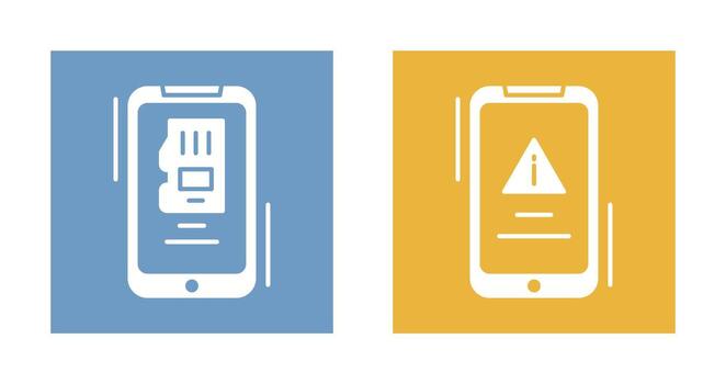 Memory and Error Icon vector