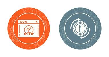 rating and refresh  Icon vector