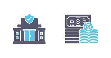 Protection Office and Money Icon vector
