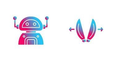 robot and playload Icon vector