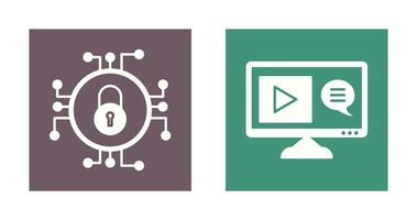 Data Security and Content Production Icon vector