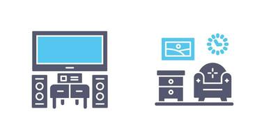 Home Theater and Living Room Icon vector