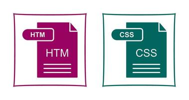 htm y css icono vector