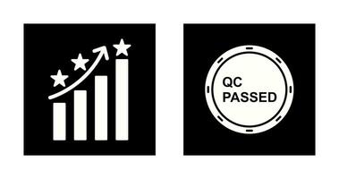 Reputation Management and QC Passed Icon vector