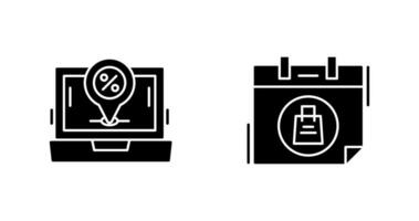 Map Pin and Calendar Icon vector