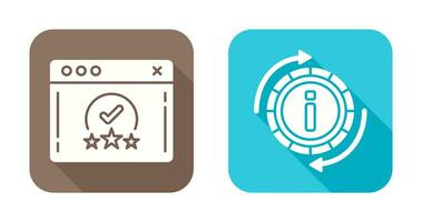 rating and refresh  Icon vector