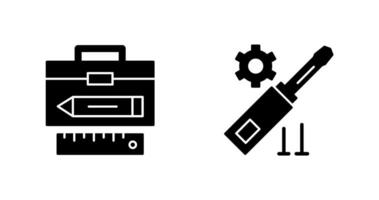 Geometry and Gear Icon vector