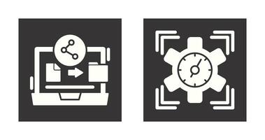 File Share and SEO Performance Icon vector