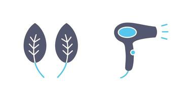 Herb and Hair removal Icon vector