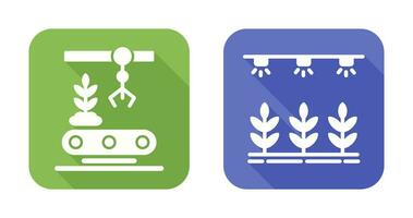 Conveyor and Irrigation  Icon vector