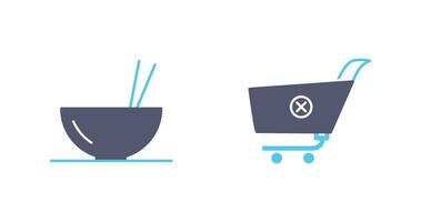 food and cancel order Icon vector