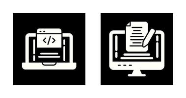 Coding and Note Icon vector