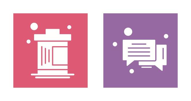 Delete and Message Bubble Icon vector