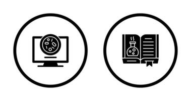 Petri Dish and Chemical Icon vector