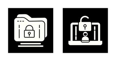 Folder and Access Icon vector