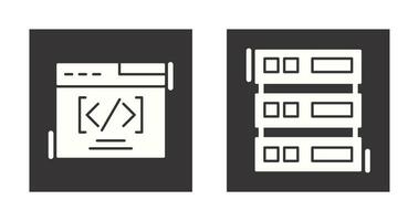 Web Coding ND Server Icon vector