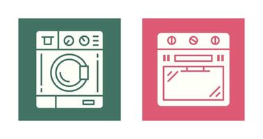 Washing Machine and Stove Icon vector