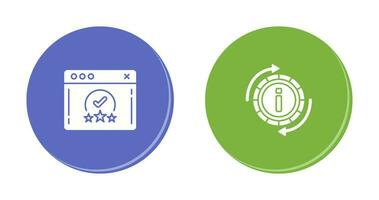 rating and refresh  Icon vector