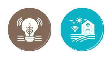 Idea and Smart Farm Icon vector