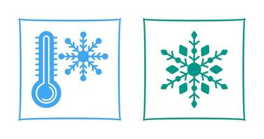 Snow Flake and Cold Icon vector