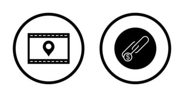 Location Web and Link Sales Icon vector