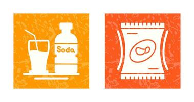 Soda and Snack Icon vector