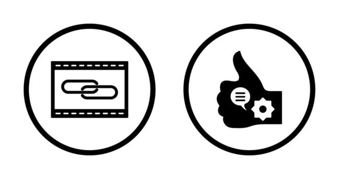 Link Optimization and Like Marketing Icon vector