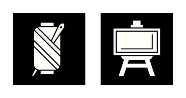 Needle and Easel Icon vector