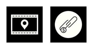 Location Web and Link Sales Icon vector