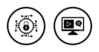 Data Security and Content Production Icon vector