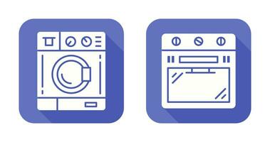 Washing Machine and Stove Icon vector