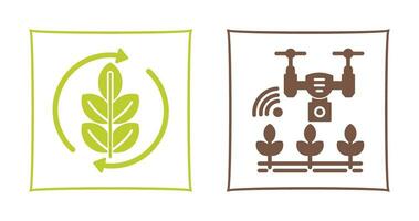 Agronomy and Smart Farm Icon vector