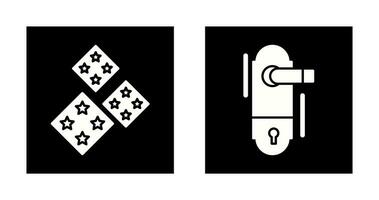 Tiles and Doorknob Icon vector