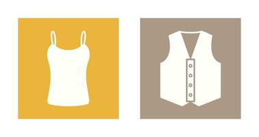 Ladies Vest and safety Icon vector