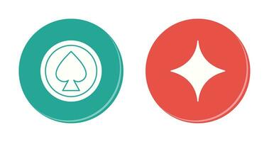 Spade and Diamond Icon vector