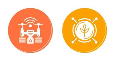 Analytics and Drone Icon vector