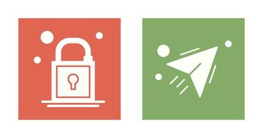 Lock and Send Icon vector