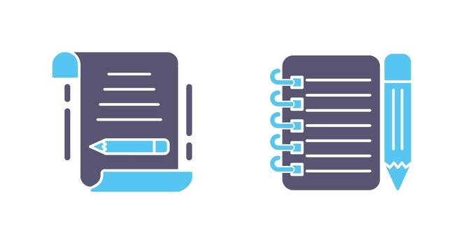 write and checklist Icon vector