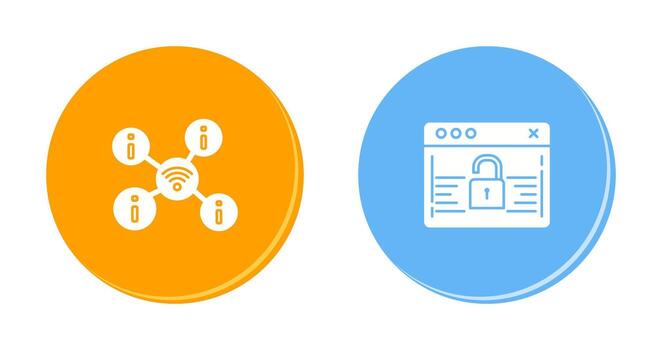 wifi and password Icon vector