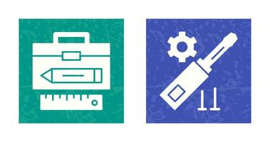 Geometry and Gear Icon vector