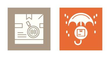 tracking code and protection Icon vector