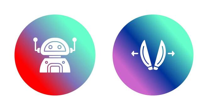robot and playload Icon vector